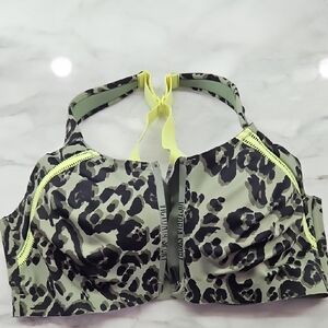 Victoria's Secret Leopard Print Bra with Neon Accents